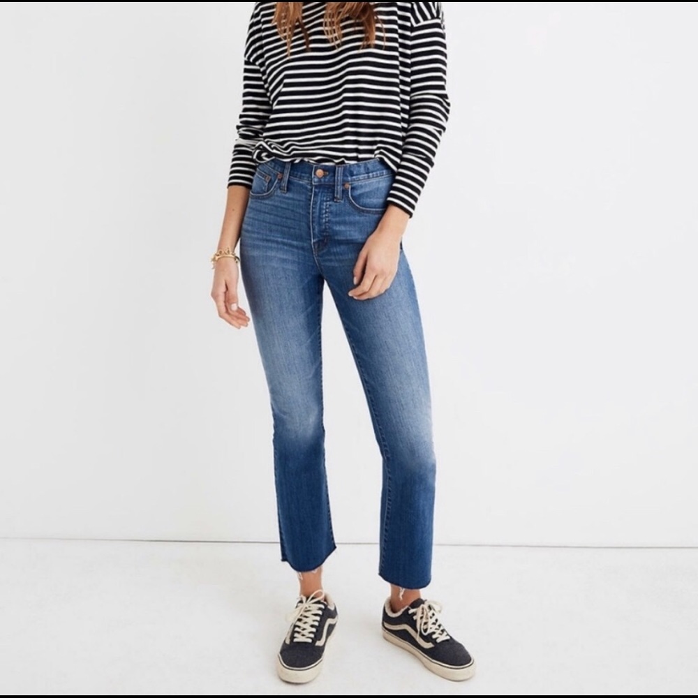 Madewell Cali Demi Boot Size 26 Back Seam Raw Hem